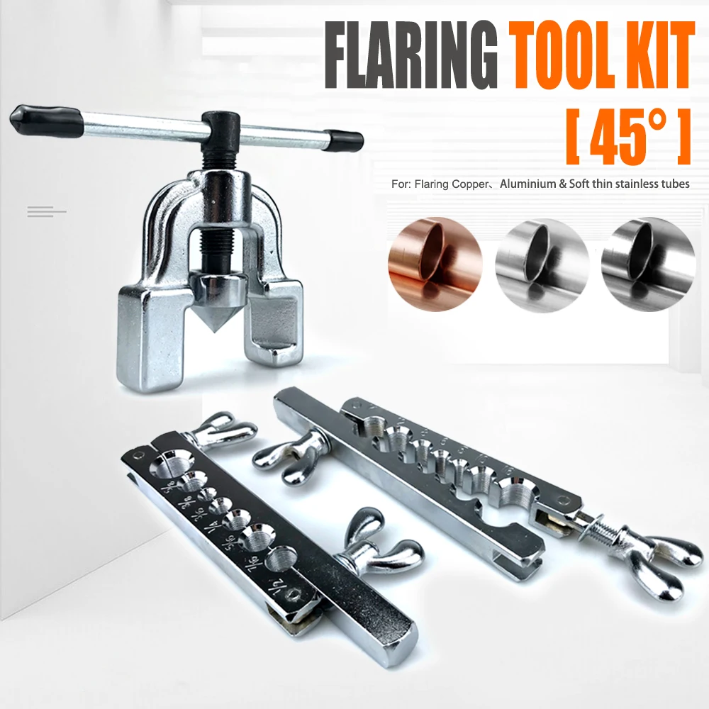 ท่อทองแดง Expander 45 องศา Flaring ชุดเครื่องมือทองแดงหลอด Expander ใช้สําหรับ Reaming ท่อทองแดงและท่ออื่นๆ