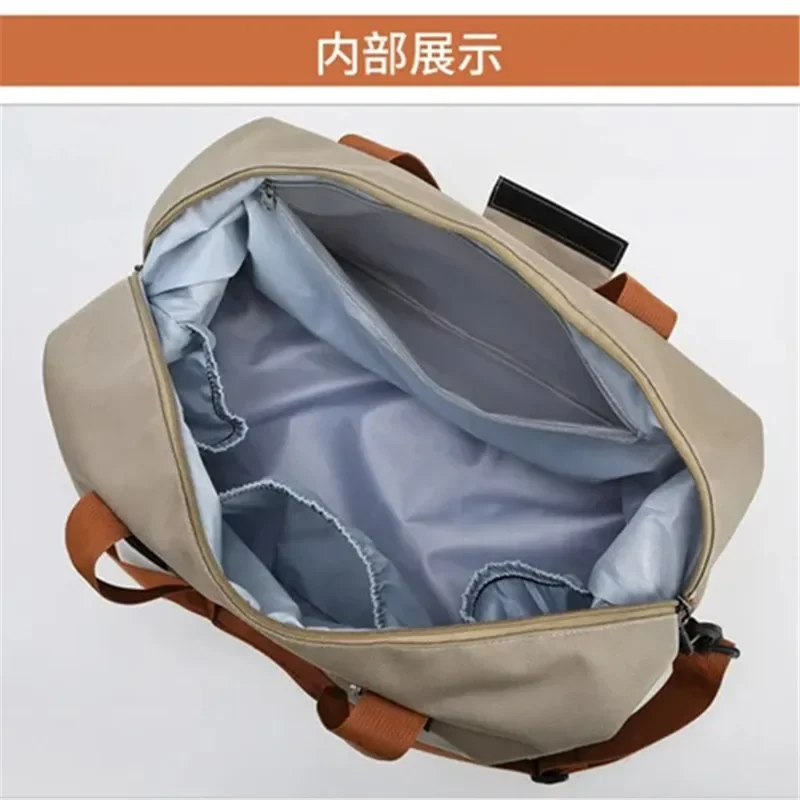 Bolsas deportivas de gimnasio a la moda para mujer, bolsa deportiva de gran capacidad para hombre, bolsa de mensajero impermeable para viaje de fin de semana para mujer, seca y húmeda