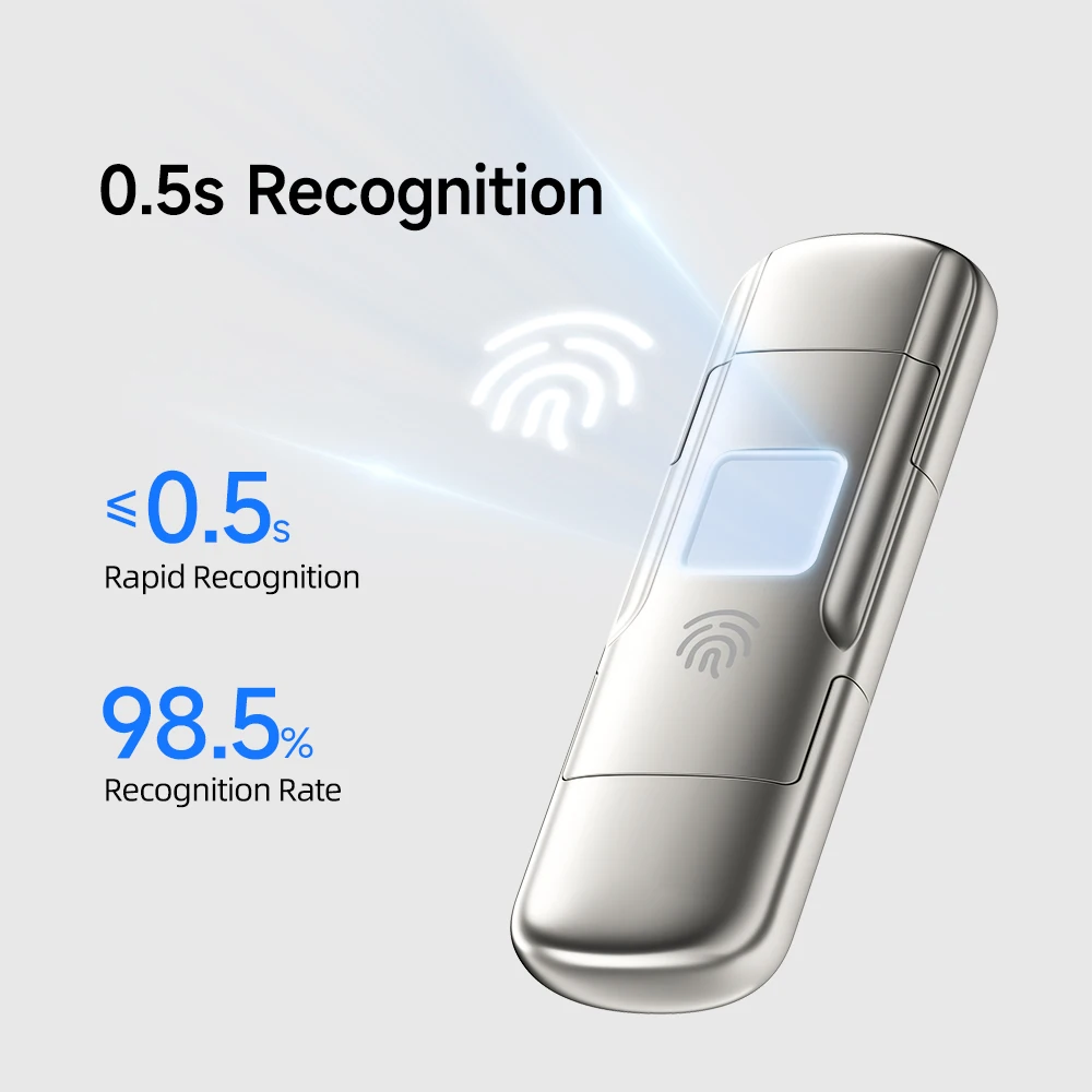 MOVESPEED USB3.2 Solid State Pendrive AES256 & Fingerprint Encryption 520MB/s USB Type C Gen 2 Flash Drive 1TB 512GB 256GB 128GB
