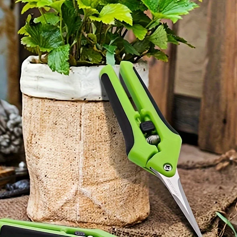 1 Set, Garden Scissors, Garden Pruning Shears, Non-slip Labor-saving Flower Branch Branch Shears, Fruit And Vegetable Shears, Fr