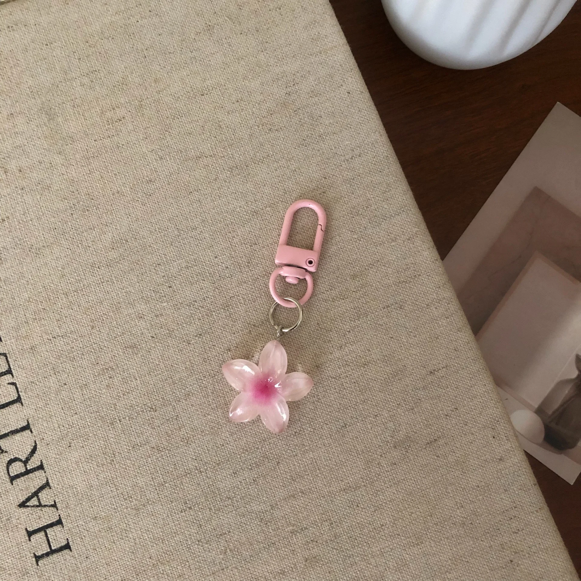 달콤한 다채로운 젤리 꽃 열쇠 고리 색상 DIY 꽃 귀여운 열쇠 고리 펜던트 학생 소녀 수지 가방 펜던트 열쇠 고리 쥬얼리