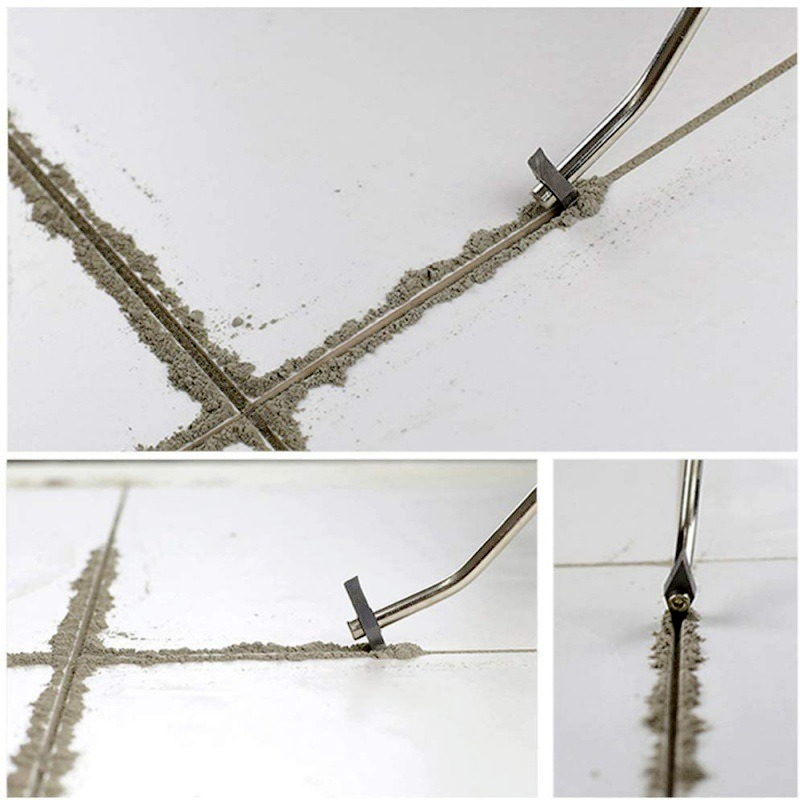 Dissolvant de coulis de carreaux de céramique remplaçable, nettoyeur d'écart de carreaux en acier au tungstène, foret pour joint de mur de sol, outil manuel de nettoyage de ciment