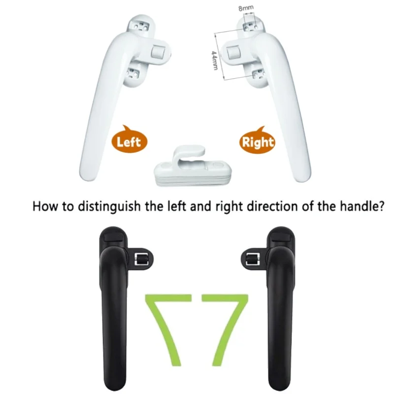 Universal Window Handle Hand Locking With Locks Kids Security Door Handle For Double Glazing Windows Handle Door Turning Handles