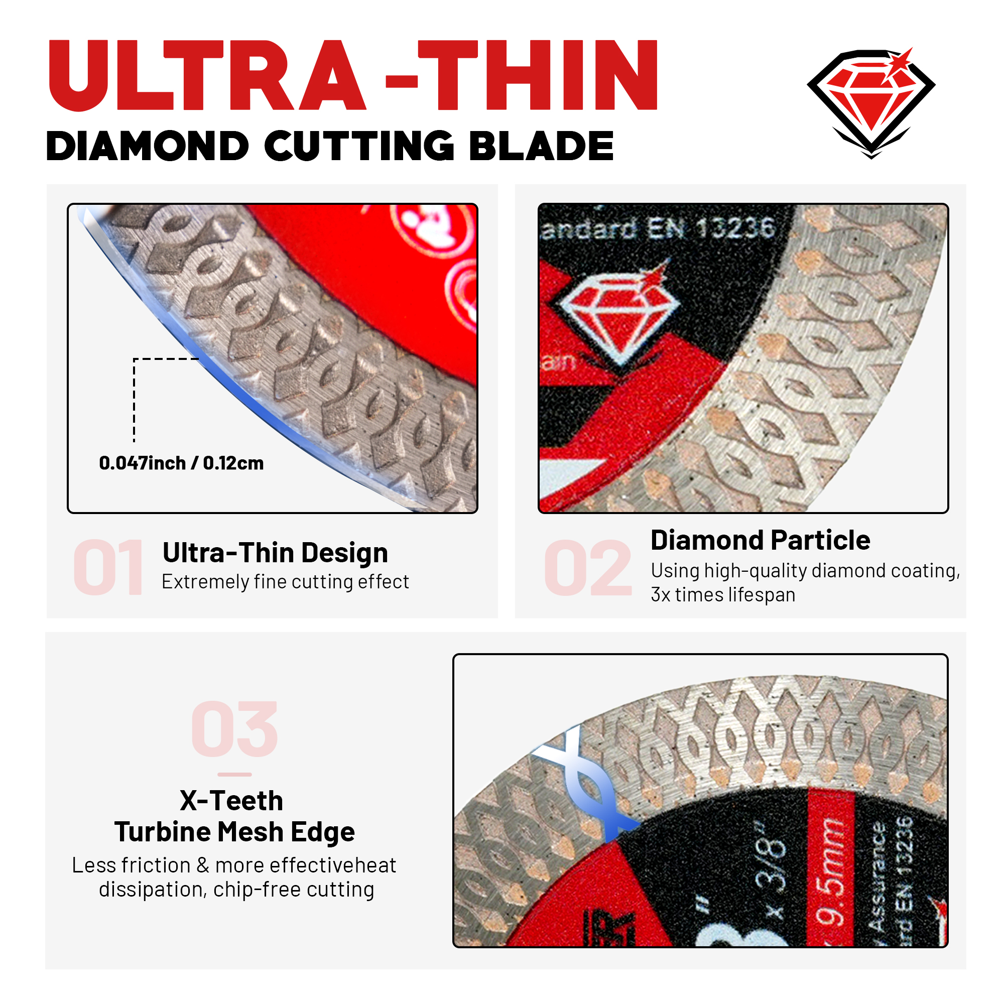 2 шт., 3 дюйма, супертонкие алмазные лезвия, алмазные пилы для угловой шлифовальной машины, лезвие для плитки, гладкая резка фарфора, керамики, мрамора