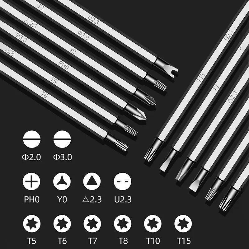 12 In 1 Magnetische Schroevendraaierset Kruisvormige Schroevendraaierkop Multifunctioneel Precisie Handheld Onderhoudstool