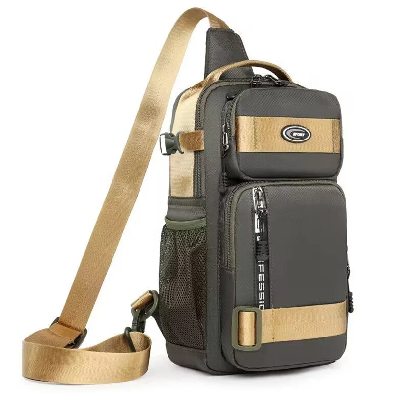 Plecak jeździecki dla mężczyzn, męska torba na klatkę piersiową, codzienna męska torba na jedno ramię, lekka i duża torba crossbody