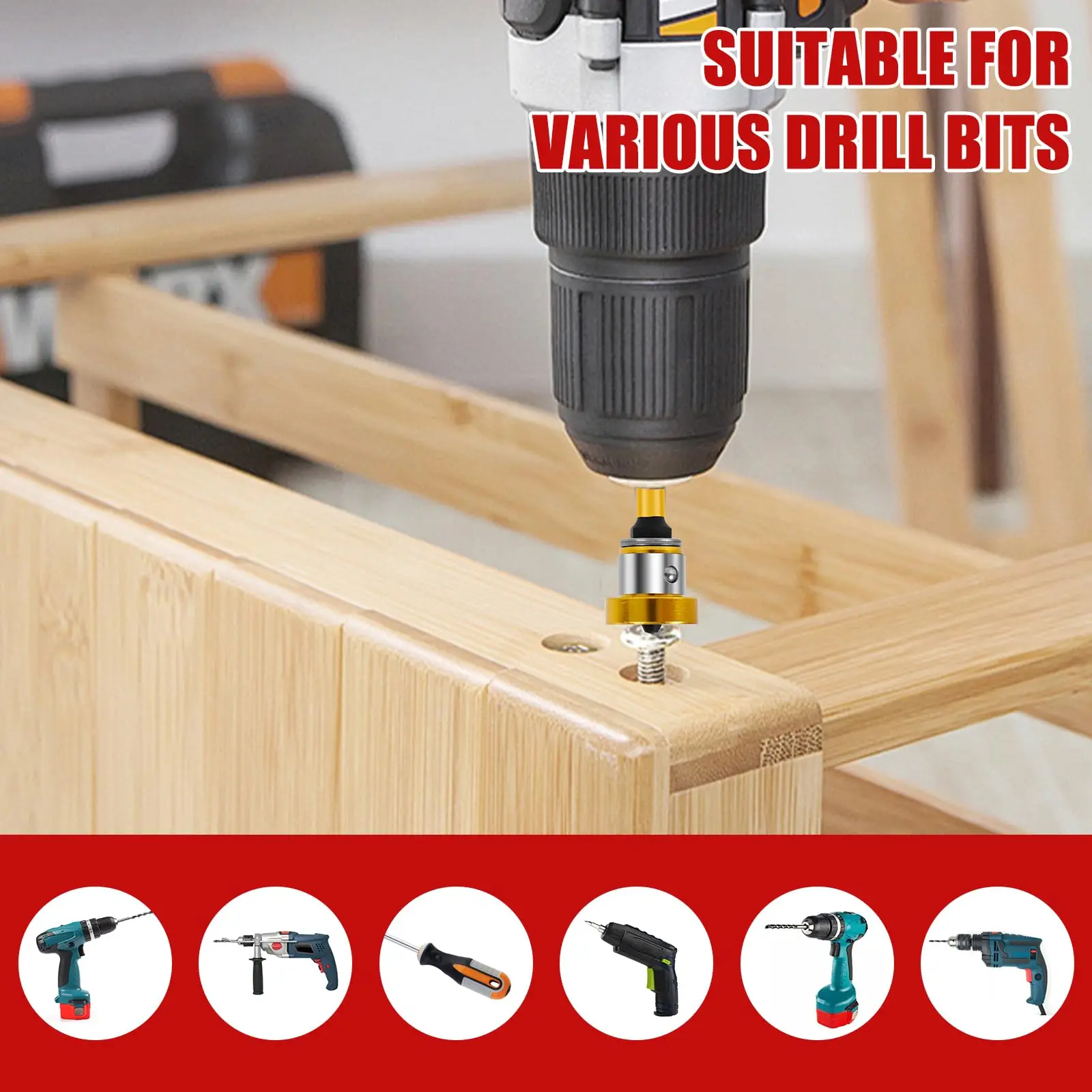 Rafford Magnetic Drywall Screwdriver Bit Set, 1/4" Hex Shank, Phillips Head for Hand/Power Drills, Rust-Resistant Plated Metal,
