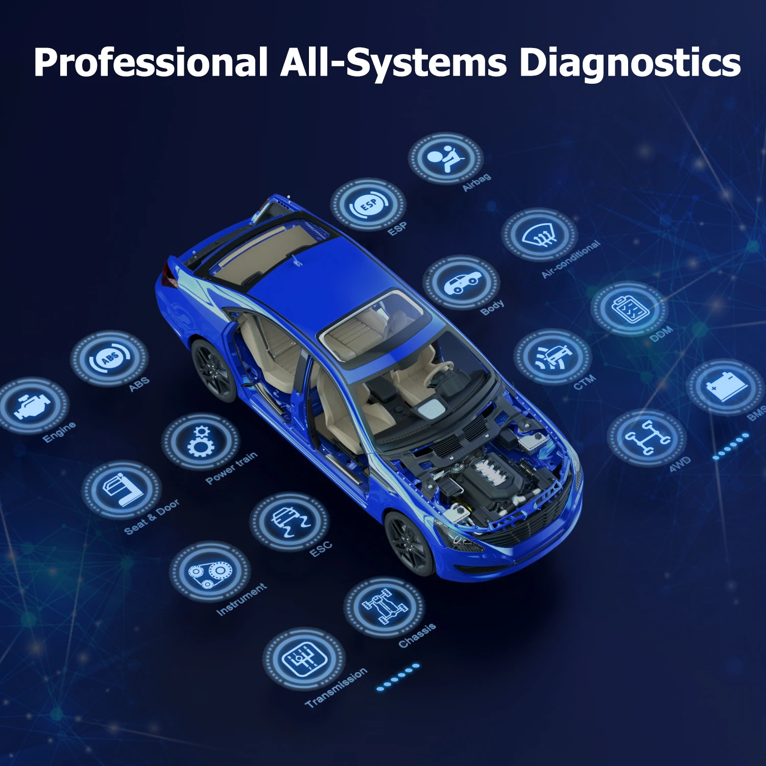 Foxwell gt60 obd2 scanner automotivo 24 + redefinição abs sas tpms redefinir odb 2 obd2 scanner bluetooth todo o sistema ferramenta de diagnóstico