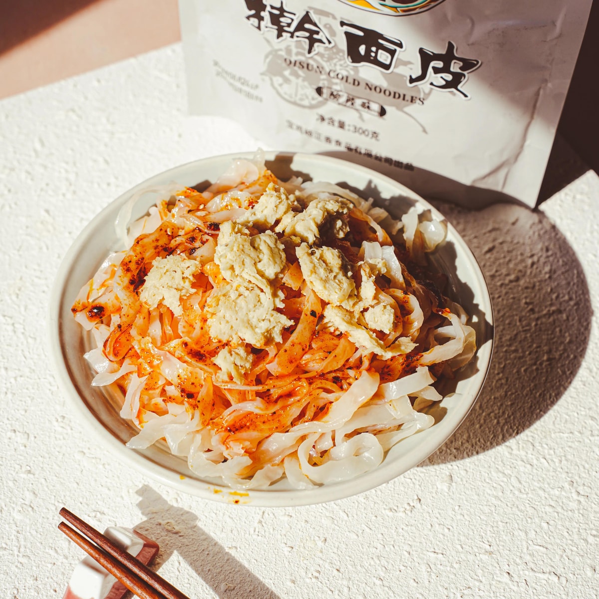 [6Packs] QZX Qisun Cold Noodles Sour and Spicy Flavor 10.58 oz*6Packs