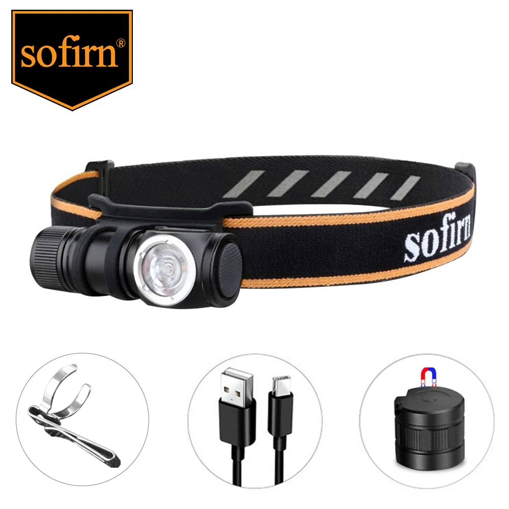 Sofirn HS10 TN-3535 90CRI светодиодный налобный фонарь 1100 лм USB C перезаряжаемый мини-фонарик 16340 с магнитной хвостовой крышкой портативный налобный фонарь