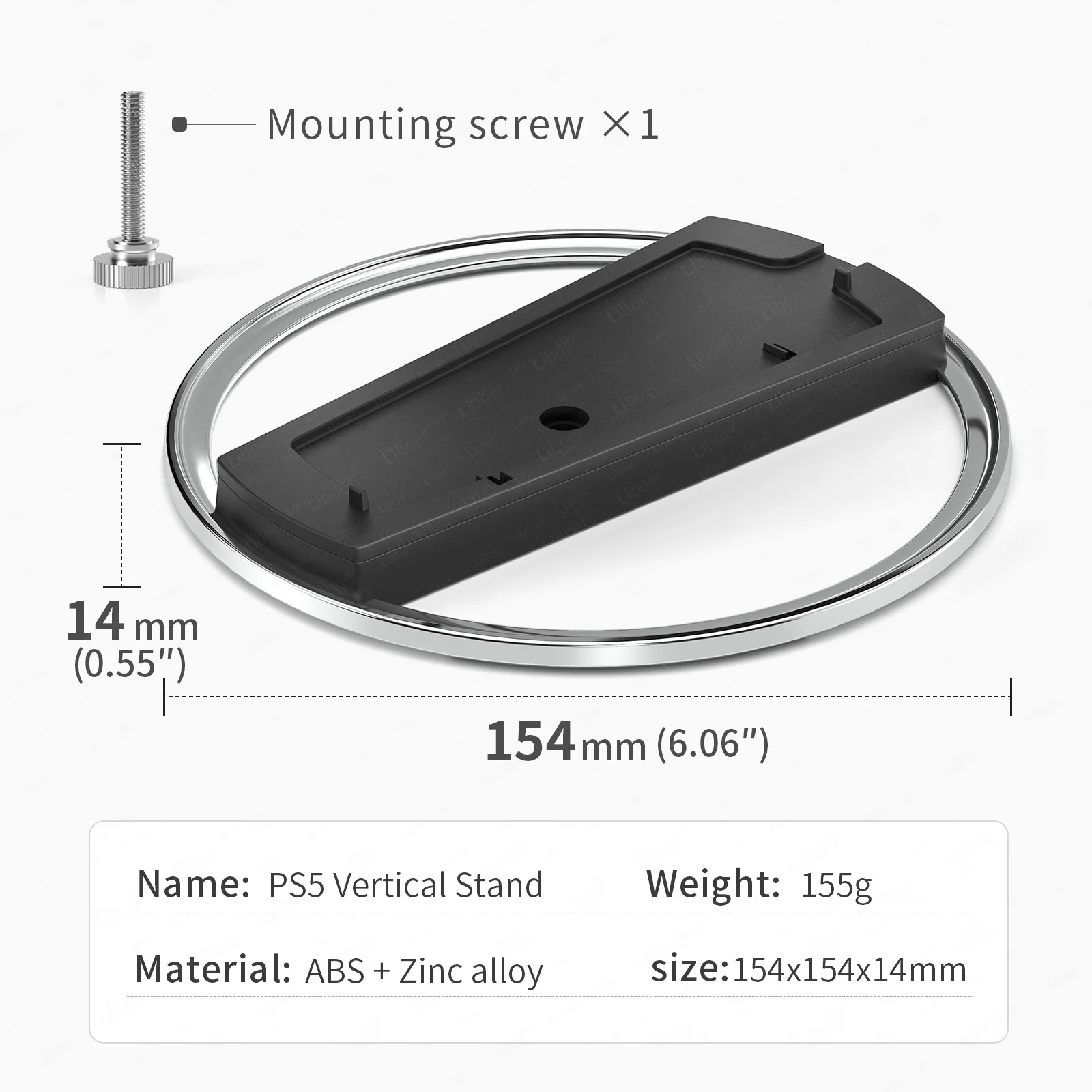 Portable Metal Vertical Stand for PS5 Slim/Pro Digital Disk Version Anti-Slip Base Holder for PS5 Pro Console Accessories