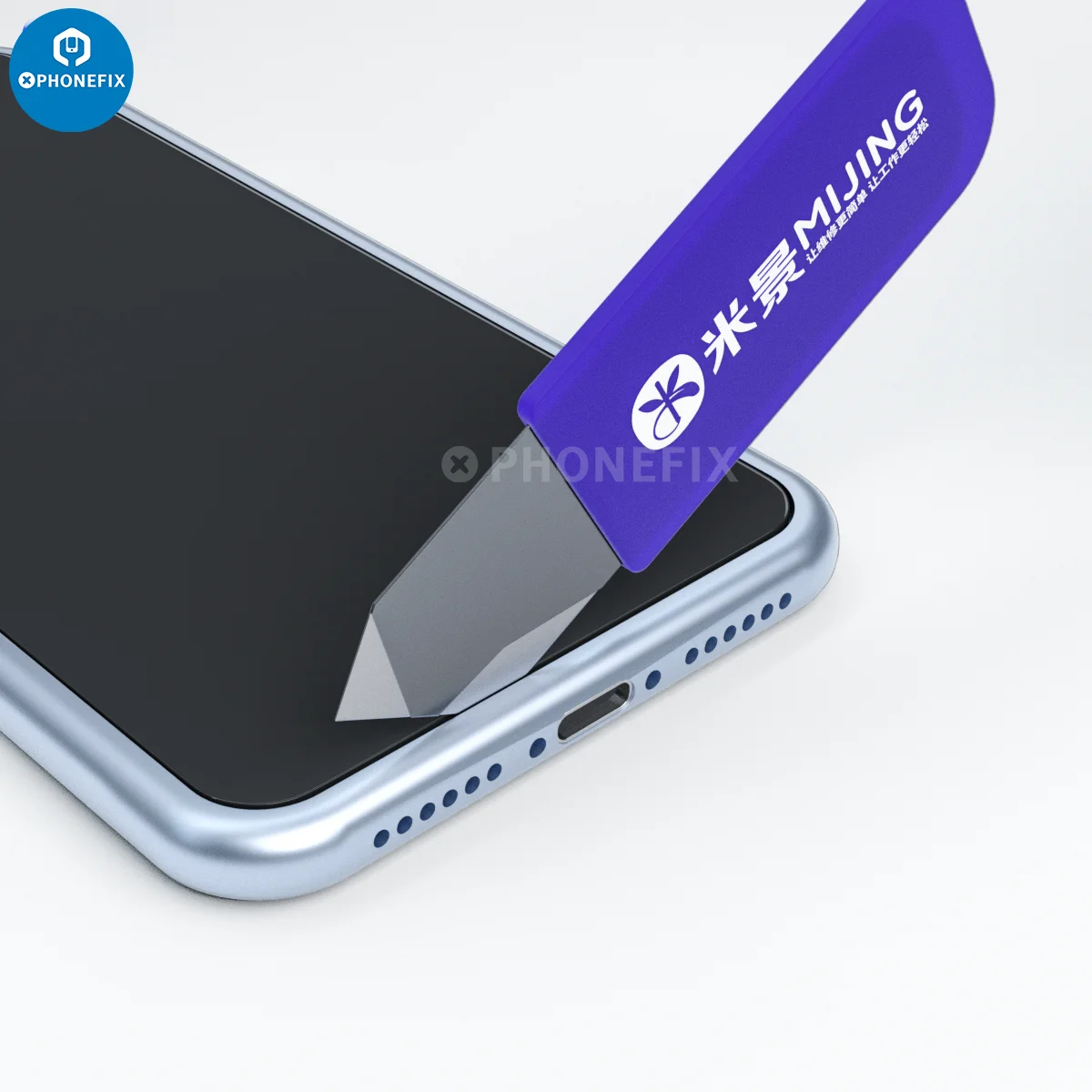 6 unids/lote Mijing S6 hojas de desmontaje para CPU pegamento de estaño limpieza apertura Pryer soporte de pantalla LCD pieza divisora herramienta de mano de corte