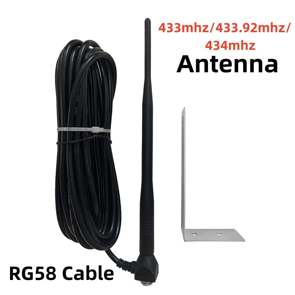 Antena RF externa para portão de garagem 433MHz 433.92 Booster de antena de aprimoramento de sinal de controle remoto