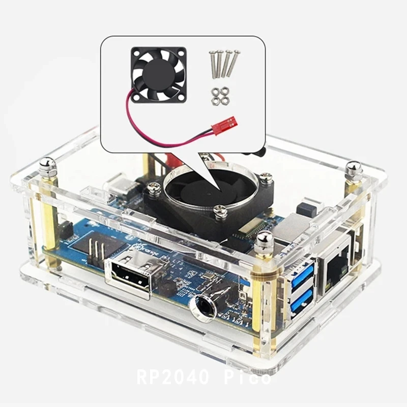 Für orange pi 3 lts Fall transparente Acryl schale Box schützen Gehäuse für orange pi 3 lts