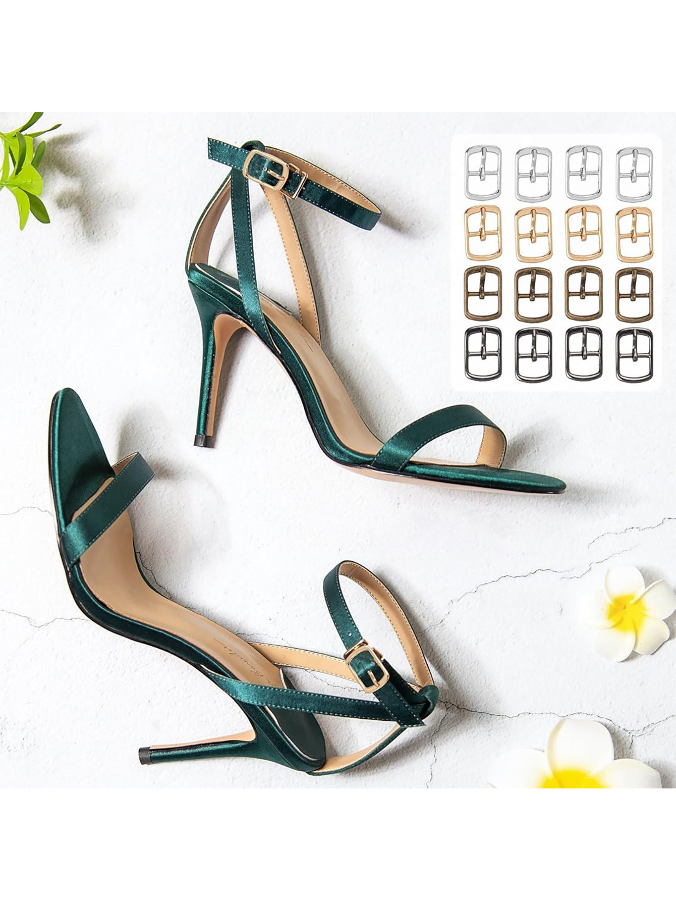 10PCS Mode Metall Single Prong Pin Schnallen Einstellbare Roller Slide Hardware für Schuhe Taschen Leder Gürtel Mehrzweck Roller