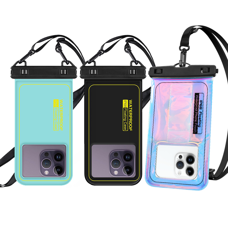 HAISSKY Upgrade Esponja Bolsa para teléfono impermeable Bolsa de almacenamiento cruzada universal para iPhone Samsung Xiaomi Google - Ideal para nadar