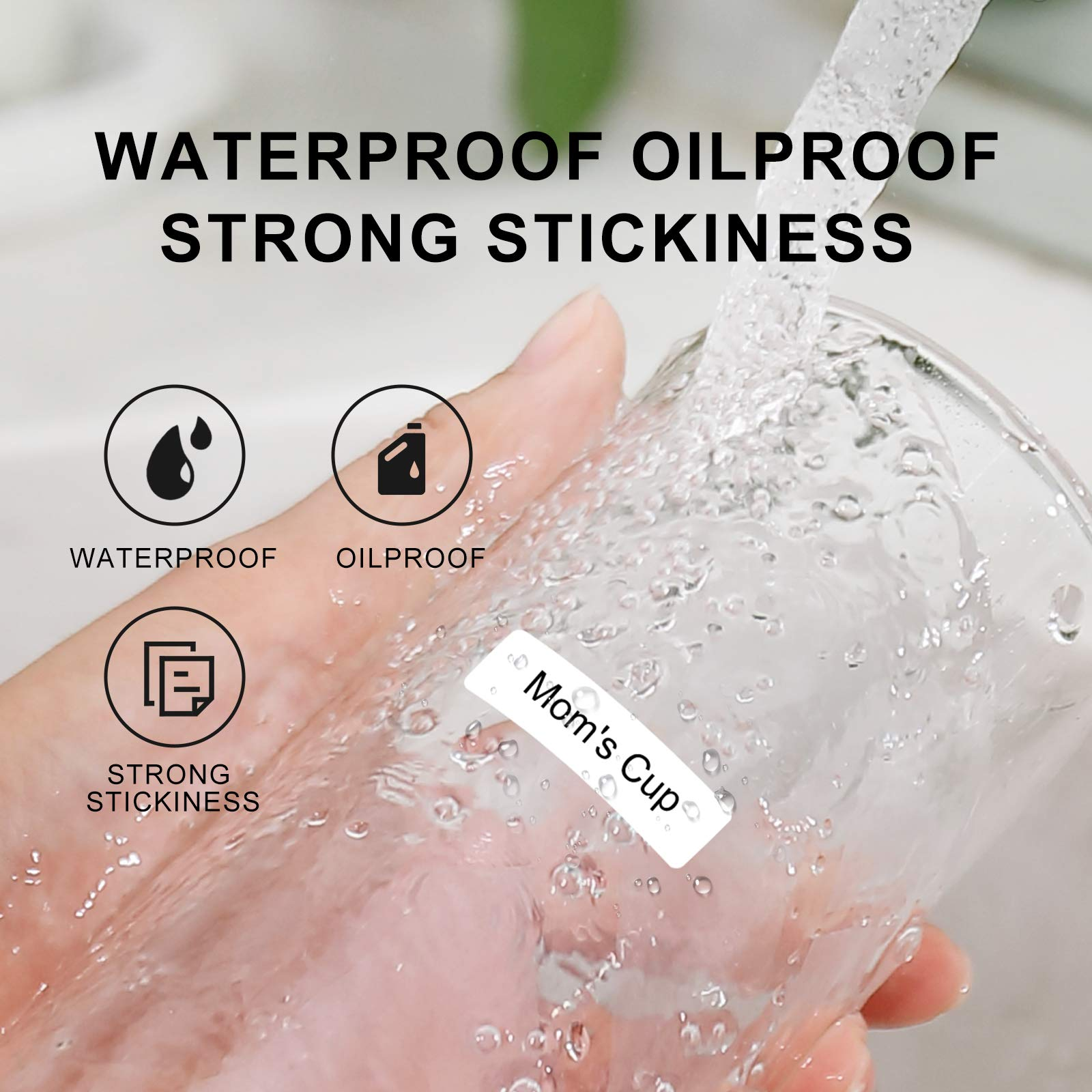 Niimbot D11 D101 D110 Officiële labelstickerpapierrollen Verschillende maten witte kleurlabelpapier 3 5 10 rollen voor printer GEBRUIK