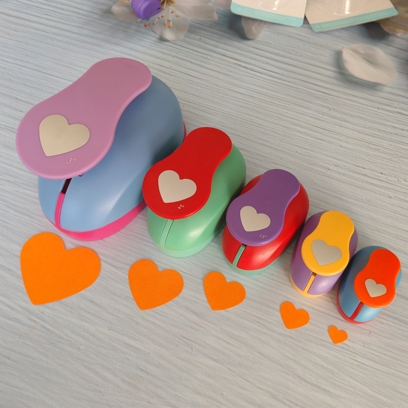 Trái Tim hình Ngôi Sao xốp EVA bấm giấy đục lỗ cho thiệp thủ công Sổ Lưu Thủ Công puncher miễn phí vận chuyển