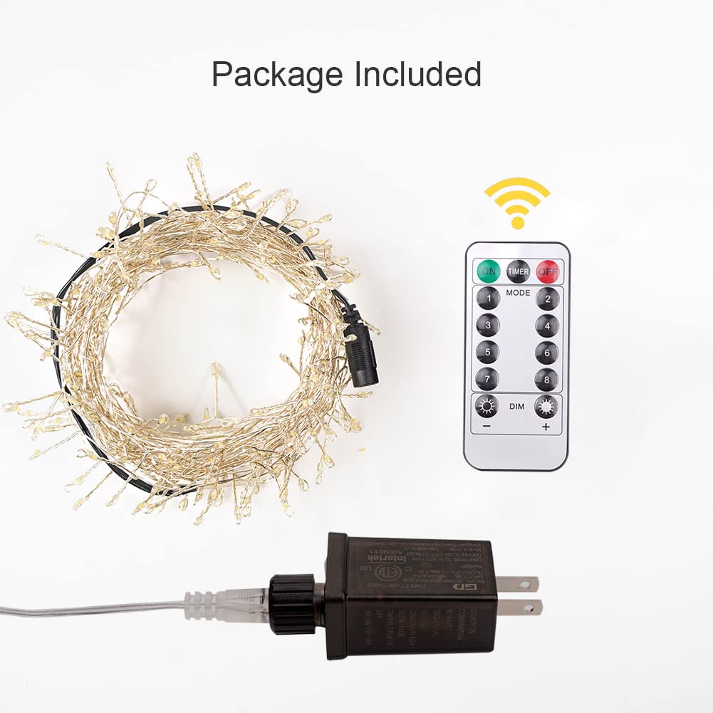 36M waterdichte cluster string fairy lights buiten tuin kerstversiering vakantieverlichting voor Halloween feest