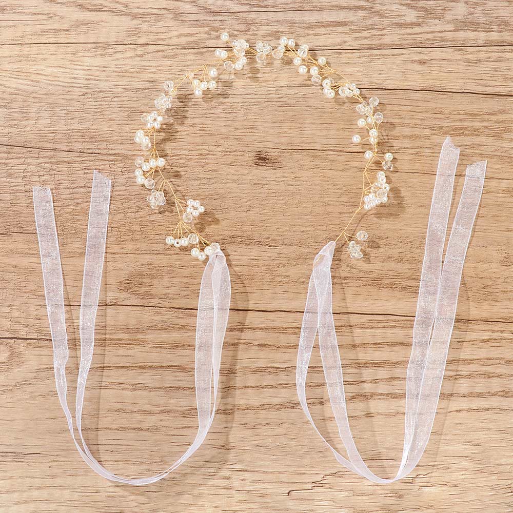 Accesorios de fotografía para recién nacidos, diadema de perlas para bebés, tocado de princesa para bebés, accesorios para sesión de fotos de estudio, 1 unidad