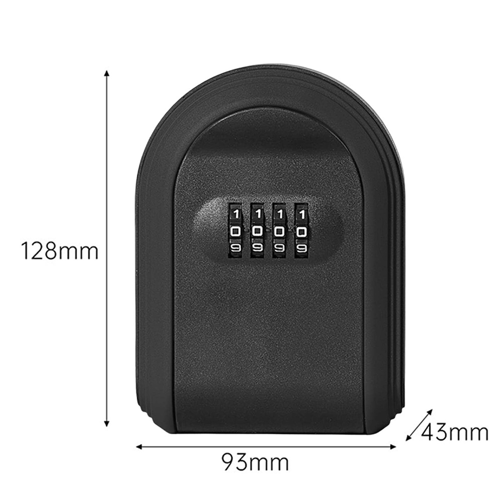 Safe Key Lock Box com 4 Dígitos Combinação, Wall Mounted, Secure Lock Box para Casa, Código Resettable, Safe Security Key Box