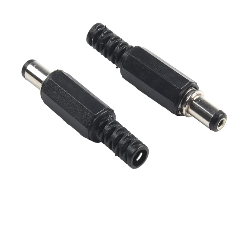 5 pares DC 12V macho hembra enchufe montaje en Panel barriles Jack conector de alimentación hembra Jack tornillo tuerca conector de montaje en Panel