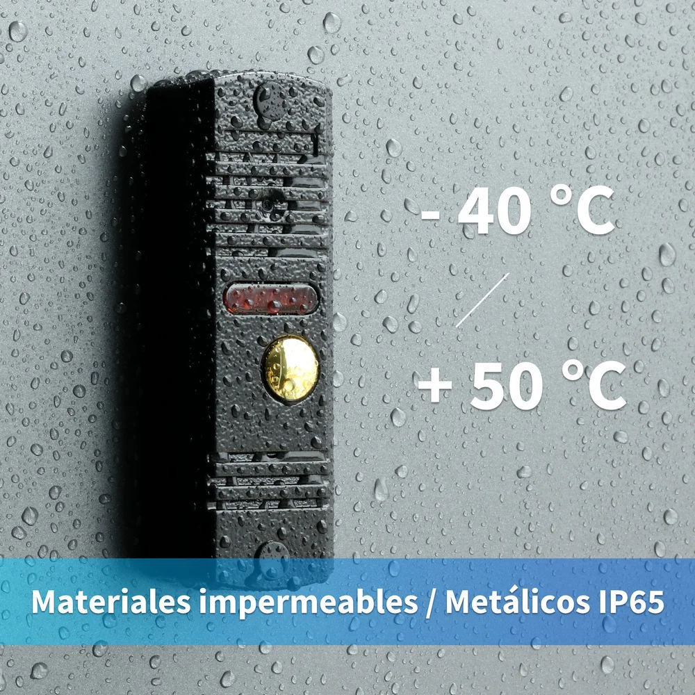 Karmen-timbre de Video para el hogar, Monitor de intercomunicación con cable de 7 pulgadas, x1, cámara de teléfono de puerta a Color impermeable, soporte x1, sistema de desbloqueo