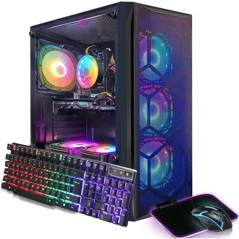 HOME.HOME.PC desktop da gioco, Radeon RX 580 8G GDDR5, Core i7 fino a 3,9G, 16G RAM, SSD 1T