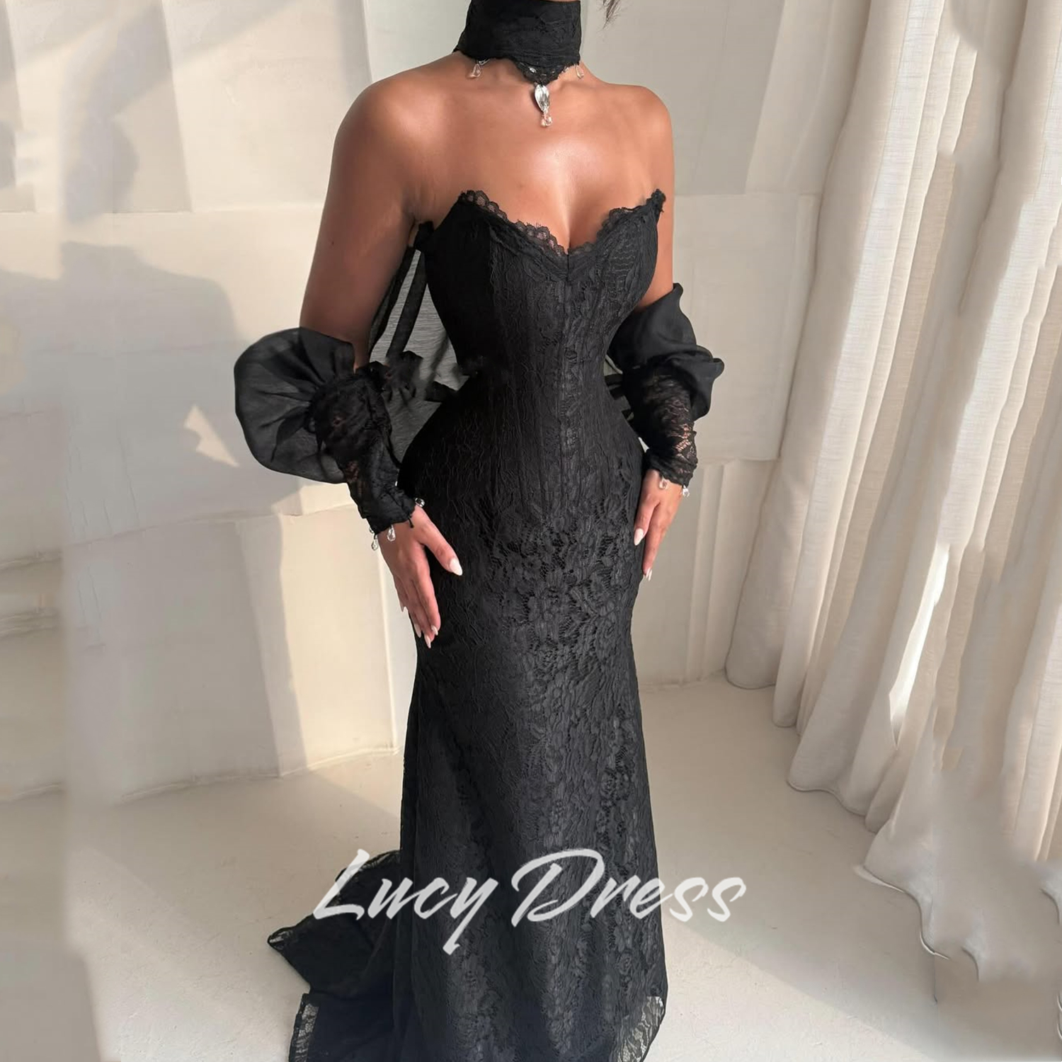 Lucy Maßgeschneiderte Hochzeits-Partykleider Sharon Happy Kleid für besondere Anlässe Meerjungfrau Neu in Kleidern Ballkleider Abendkleider