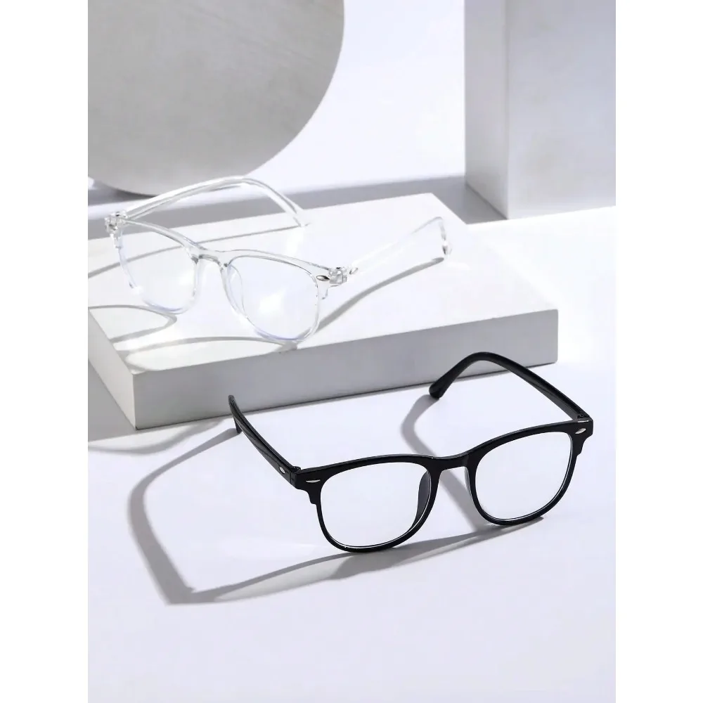 New Vintage Transparent Computer Glasses Frame Women Men Anti Blue Light Eyewear Blocking Glasses Optical Spectacle