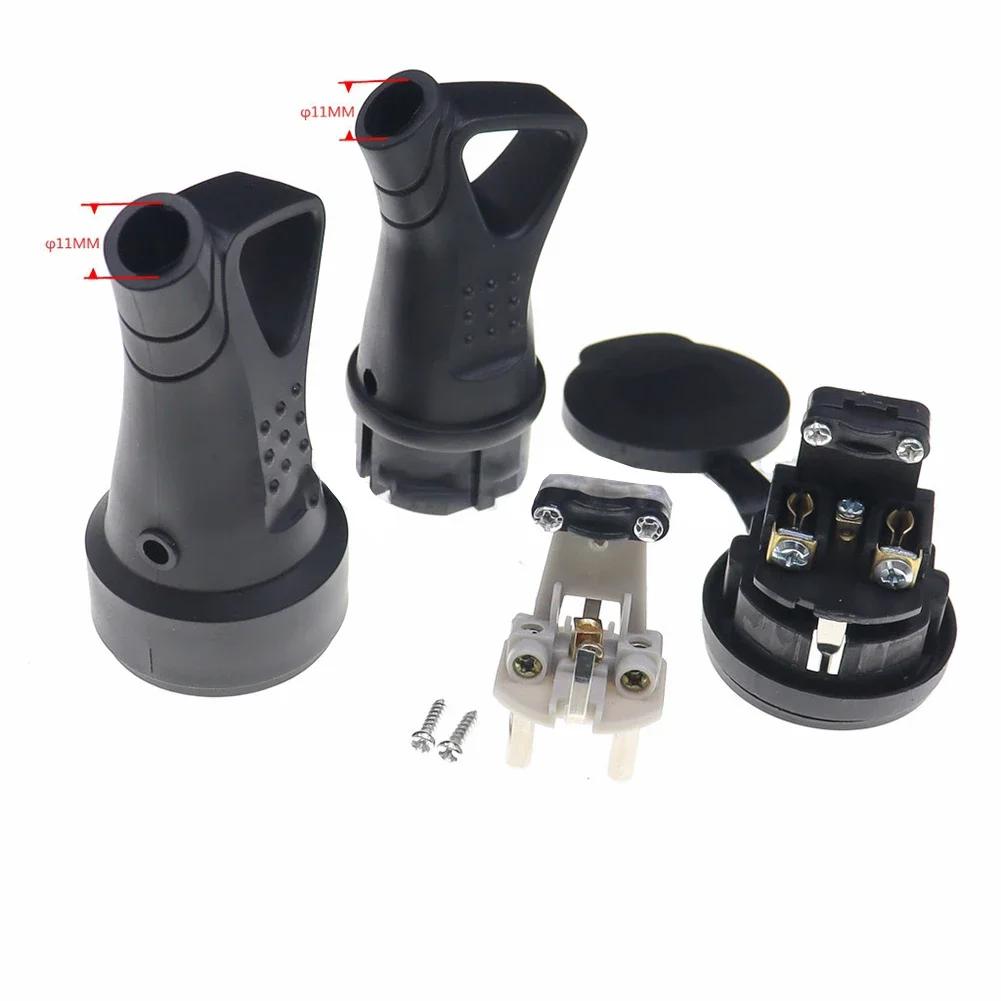 High Poer Socket  Rubber Waterproof Electrical Grounded EU Connector 16A 250V Industrial Socket Male And Female Socket Anti Drop