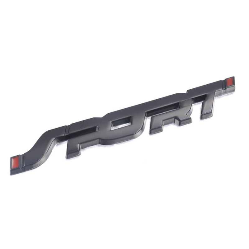 อุปกรณ์ตกแต่งรถยนต์สติกเกอร์จัดแต่งทรงผมโลหะ 3D Chrome สีดํา Auto Car Trunk Racing กีฬา Word Letter โลโก้ป้ายสัญลักษณ์สติกเกอร์รูปลอก