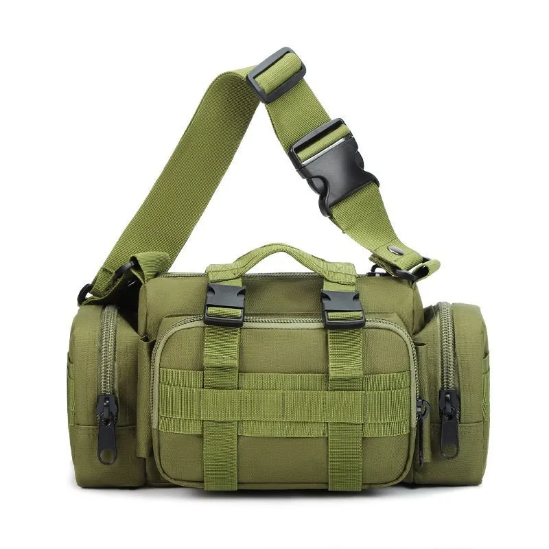 Bolsa de cintura masculina multifuncional para camuflagem 3D, kit de bolsa de câmera 3D, bolsa de pesca masculina, bolsa de cintura mágica, esportiva, grande capacidade