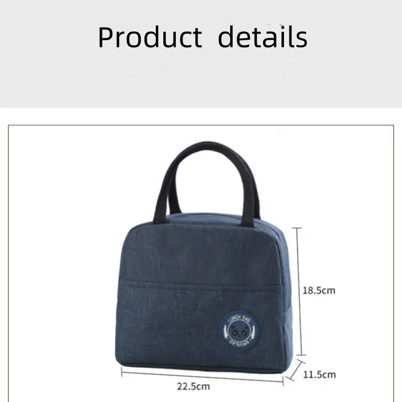 Fashion New Ion Aluminum Foil Insulation Lunch Bags Ice Storage Pack Student Portable Waterproof Picnic Box Bag