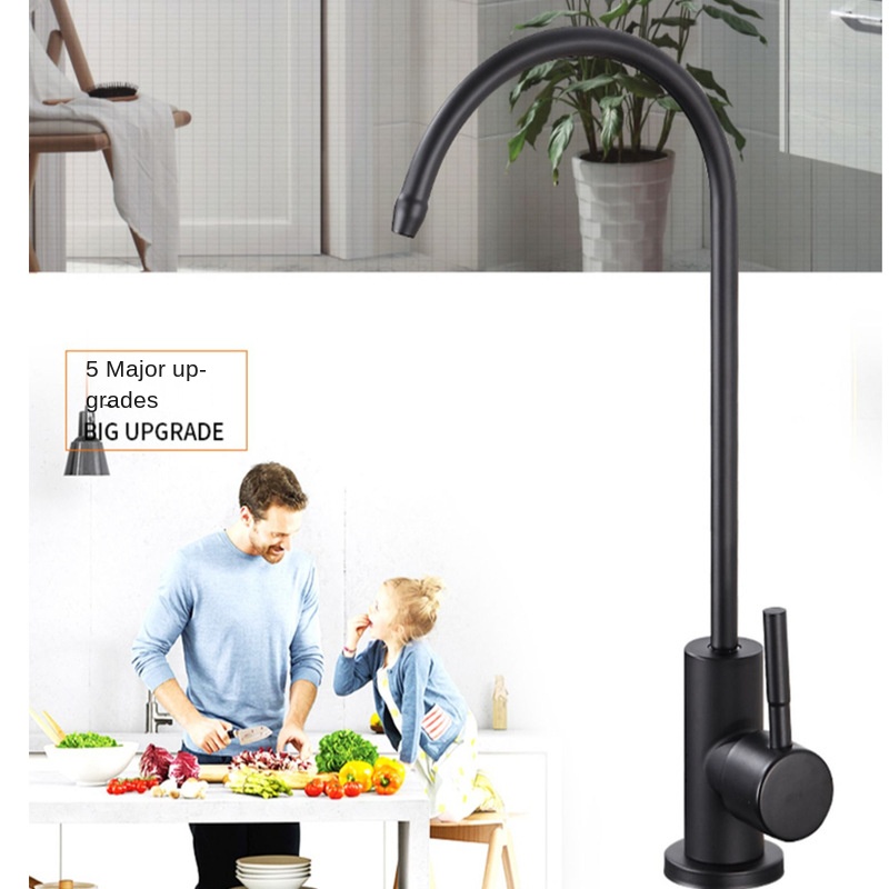 Purificador de agua de cocina de acero inoxidable 304, purificador de agua giratorio de enfriamiento único, grifo de agua potable directa