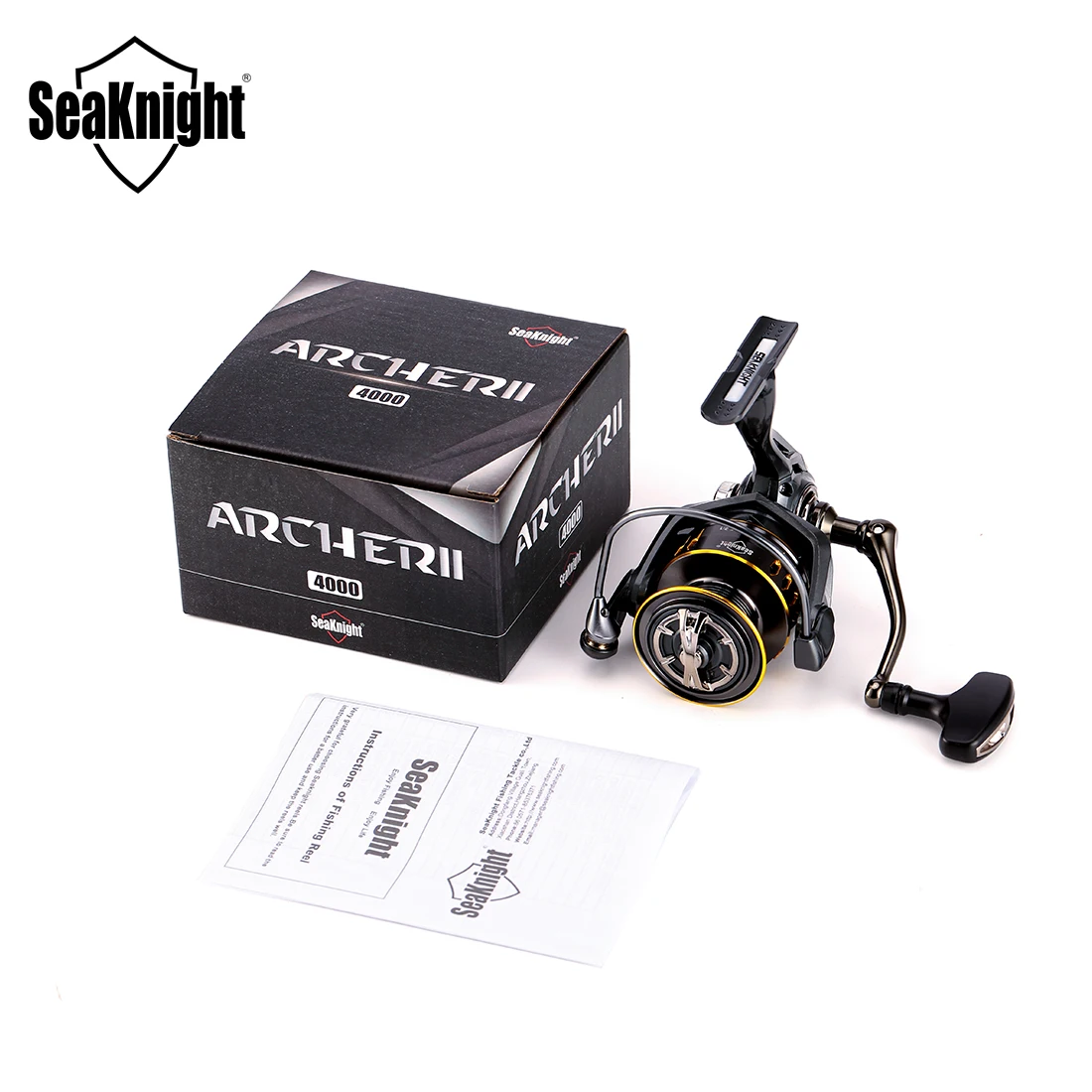 SeaKnight ยี่ห้อ ARCHER2 Series 5.2: 1 4.9: 1 Spinning Reels ล้อตกปลา 12-28LB Power Super Strong CNC Spool ตกปลาน้ําจืด