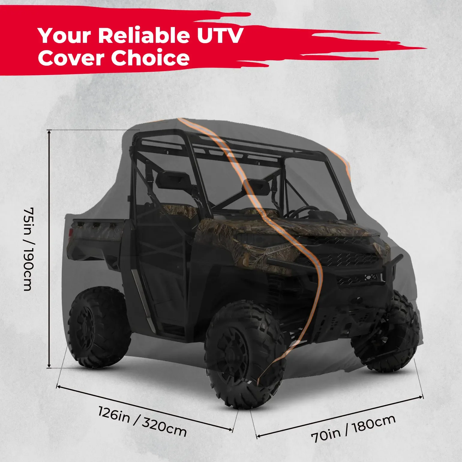 Чехол для хранения внедорожника UTV Protect, совместимый с моделями Polaris Ranger 570 900 1000 RZR 900 2014-2021, SxS Side-by-Side