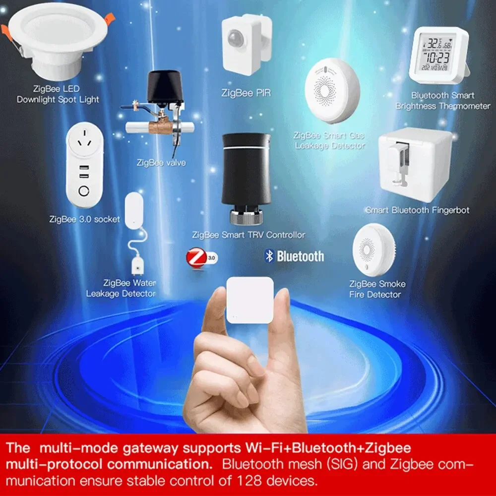 Tuya Zigbee Hub Wireless Multi Mode Gateway für Smart Home Automation für ZigBee-Geräte über Smart Life