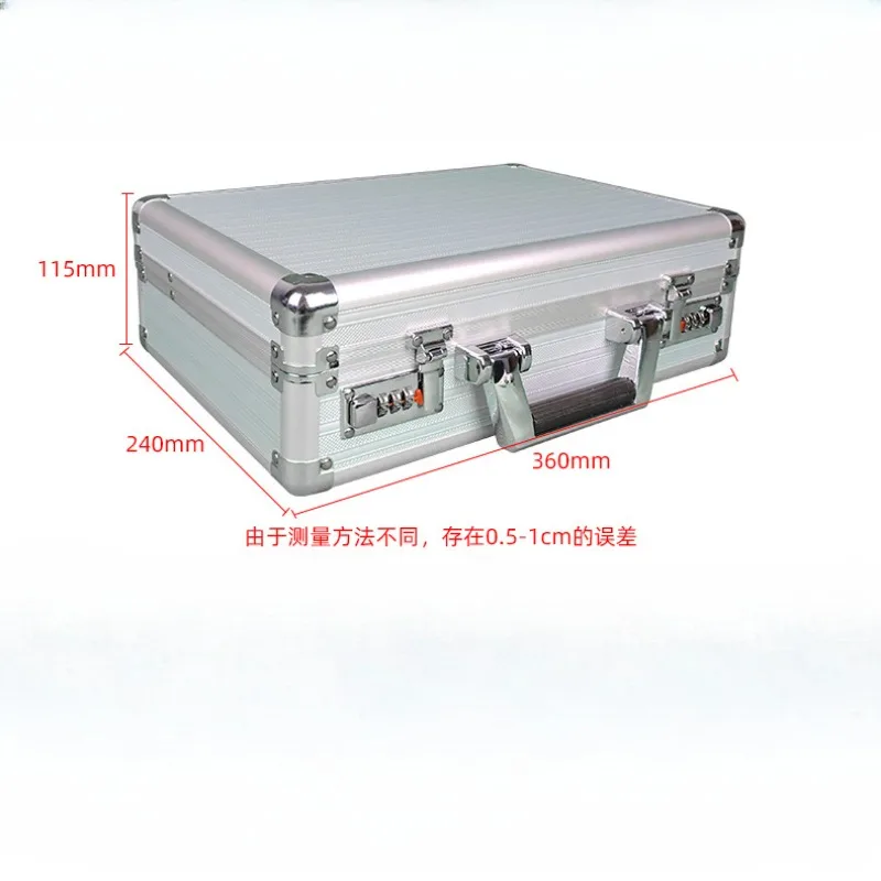 Aluminum alloy Combination lock Portable case Document storage box Data sorting Portable  safe box  mini money safe