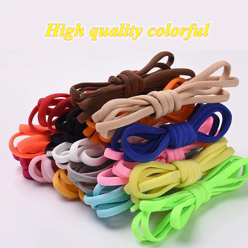 Lacci elastici Scarpe da ginnastica Opzioni colorate Nessuna cravatta Lacci per scarpe sportive Lacci rotondi senza lacci Accessori per scarpe per bambini e adulti