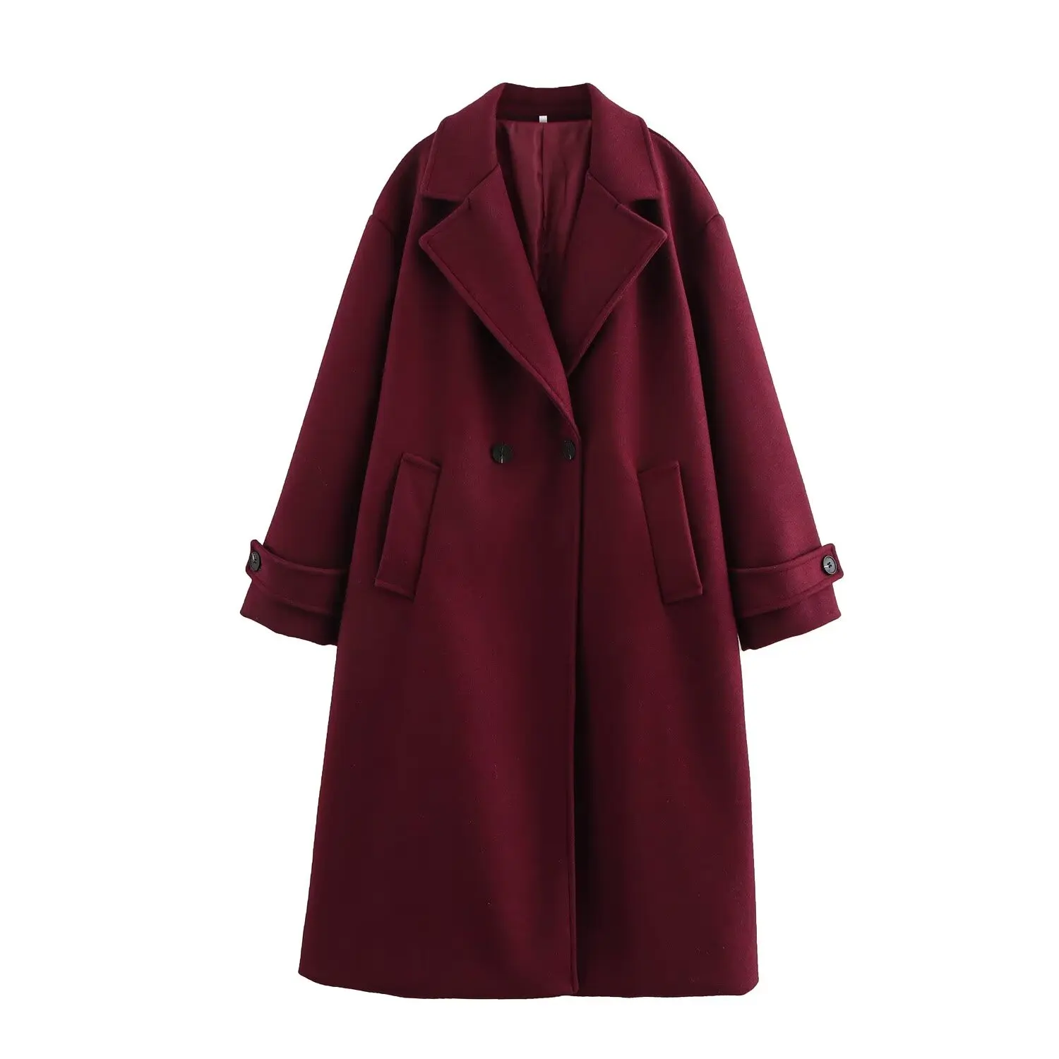 Herbst Neue frauen Kleidung Stil Modische Tri farbe Luxus Lose Kragen Langarm Mantel