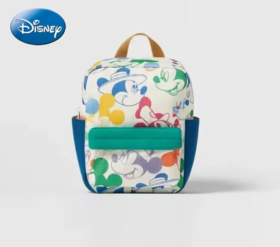 Disney 2025 Neue Mode kinder Schule Tasche Student Multifunktionale Rucksack Farbe Passenden Mickey Maus Druck Rucksack