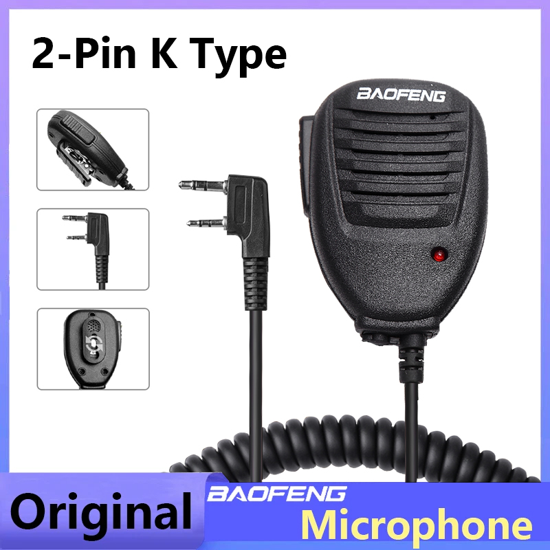 Baofeng Microfoon Speaker Mic Ptt Schouder Voor DM-1701 UV-18 Pro Uv5rh Ham Radio Quansheng UV-K5 UV-K6 UV-5RPLUS Walkie Talkie