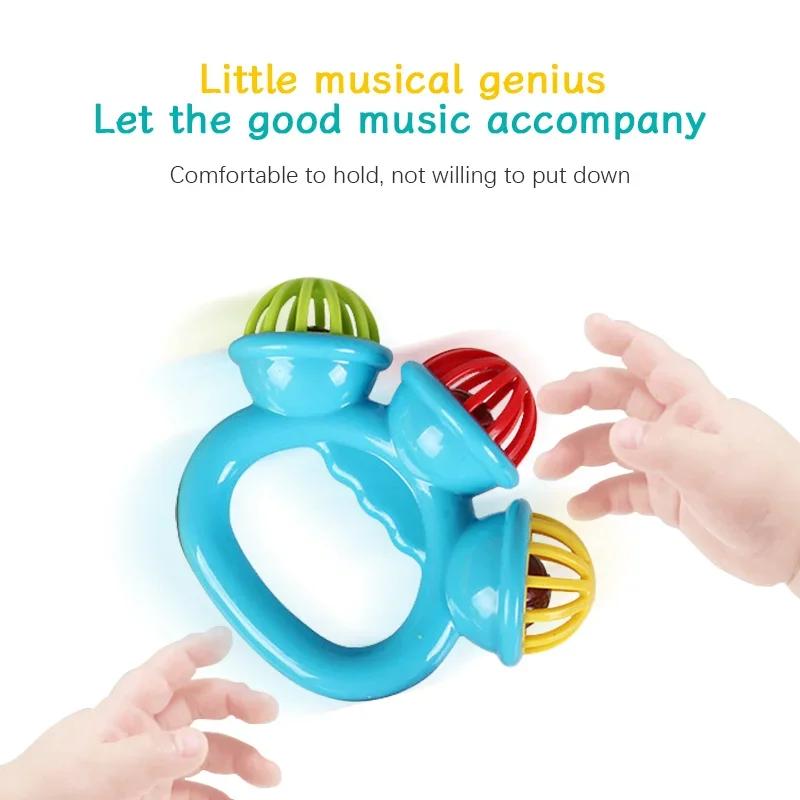 1/4PCS Neonato Mano Sonaglio Palla Giocattoli Per Bambini Afferrare Campana A Mano Giocattoli Sensoriali Per Bambini Materiali di Sicurezza Giocattoli per I Bambini Del Bambino Miglior Regalo