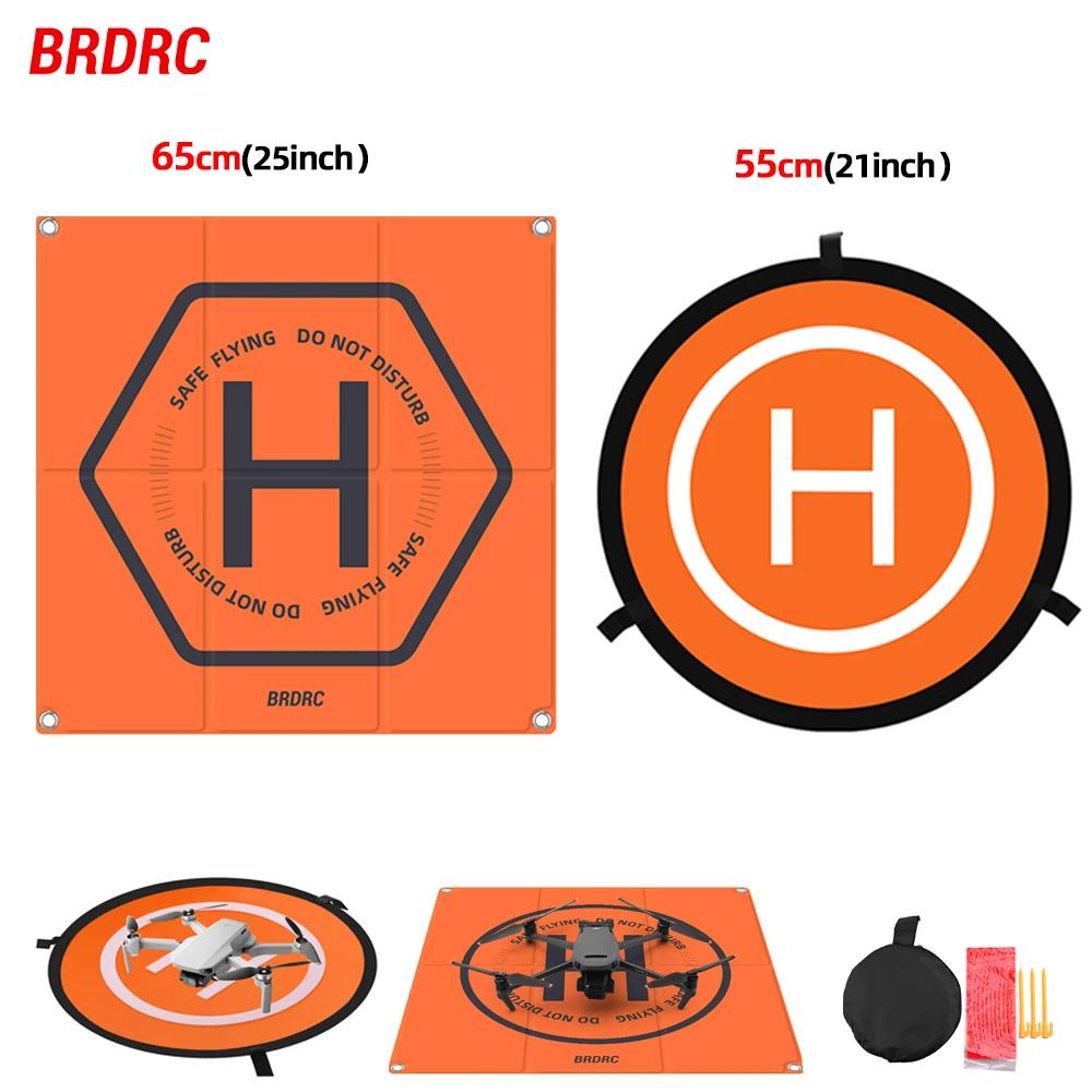 BRDRC-alfombrillas de aterrizaje plegables para Dron DJI Mavic 4 Pro/Air 3S/NEO/Mini 5 Pro/4 Pro/Mini 4K/2/AVATA 2, accesorios para cuadricópteros