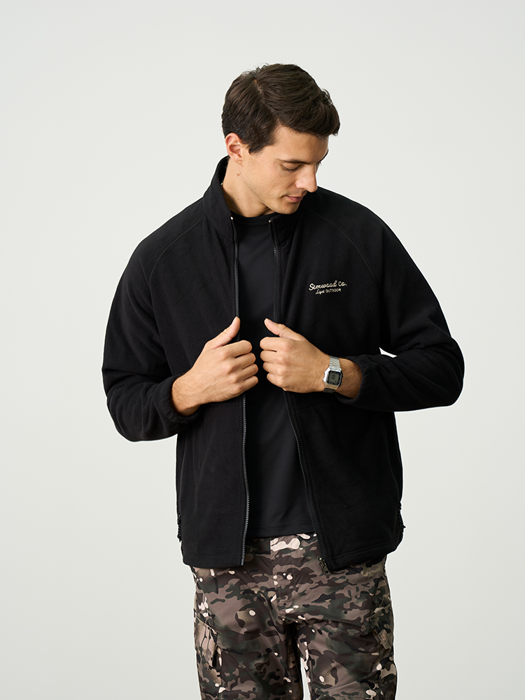 Simwood-polar-男性用フリースジャケット,帯電防止生地のコート,レギュラーフィット,300gsm,春,新品,2022