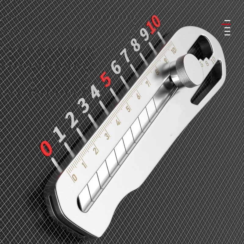 มีดตัดกล่องสแตนเลส, Multi-Function Heavy All-Metal CRAFT มีดที่เปิดขวด/ไม้บรรทัด/สกรู taglierino