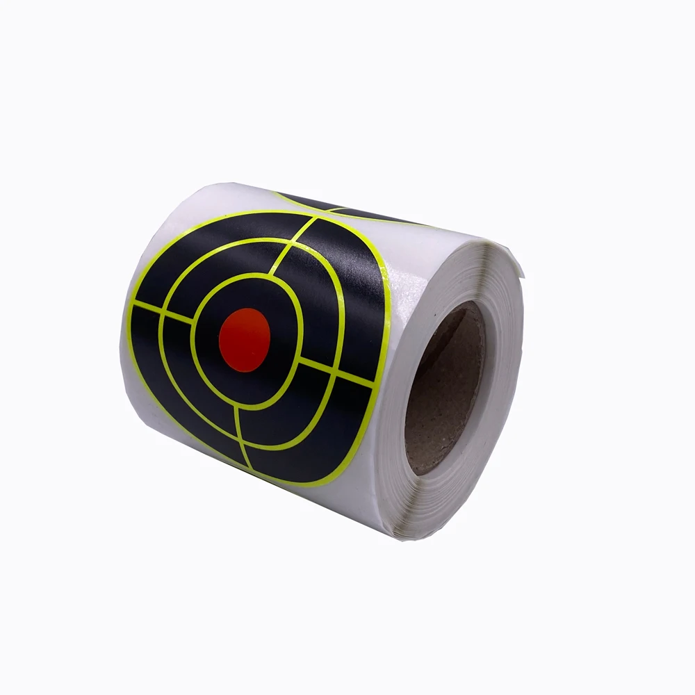 Echte Kleur-Impact Sticker Doelen 3 Inch 4 Inch 20 100 200 250 Tellingen Pak Zwart In Gele 5310