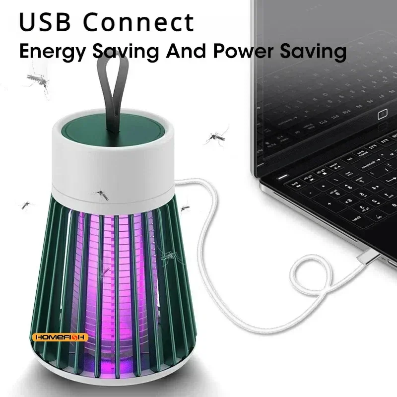 1PC ไฟฟ้า Shock ยุง Killer โคมไฟกันน้ํา Two-in-One Bug Zapper สําหรับห้องนอนกลางแจ้ง-ฆ่า Moths Wasps Gnats เพิ่มเติม!