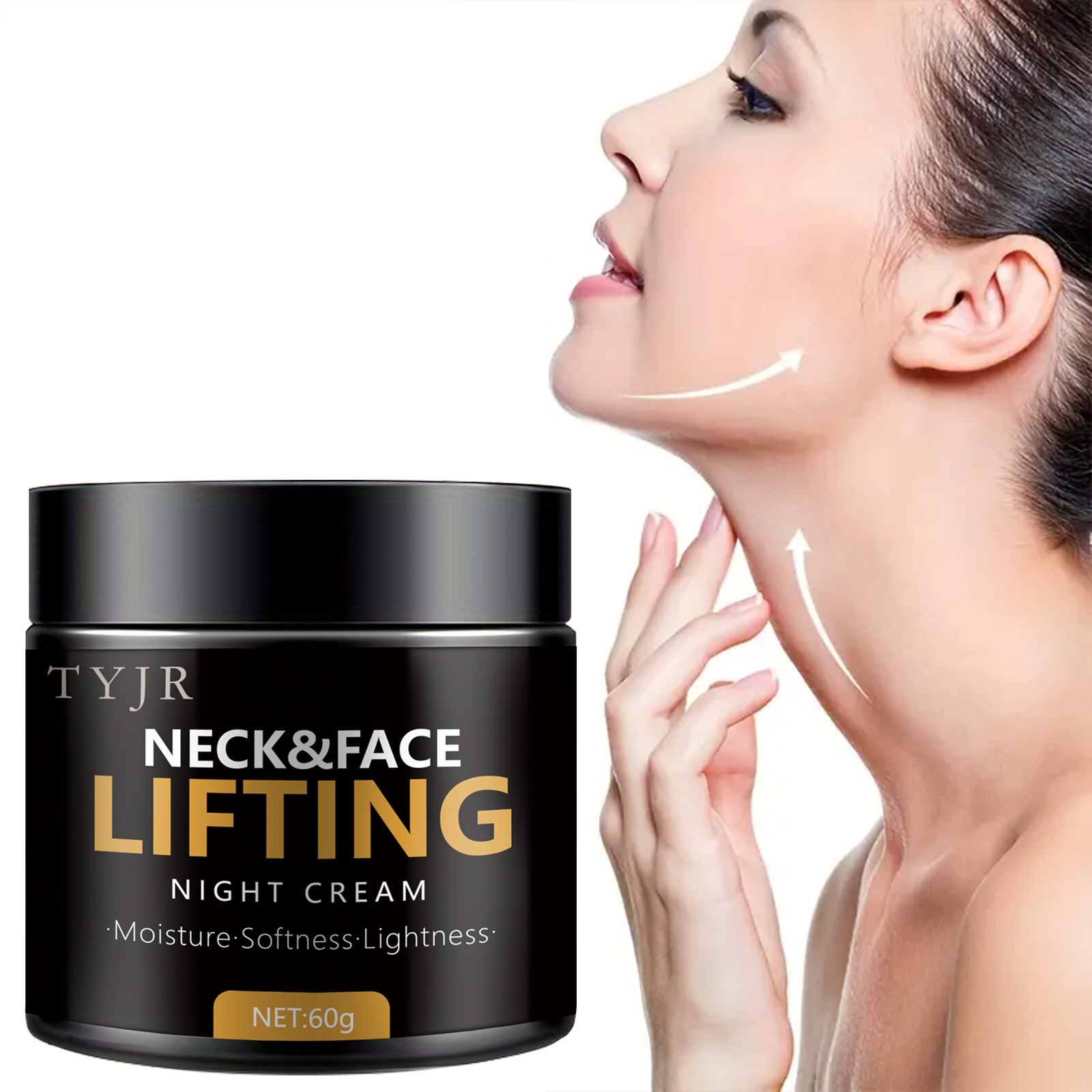 Creme de proteína para linhas de pescoço, colágeno, elimina linhas finas do pescoço, anti-idade, rejuvenescimento, nutrição, elimina queixo duplo, cuidados com a pele